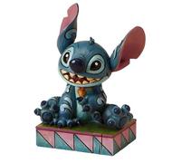 Statuette Disney Lilo & Stitch Traditions Stitch Assis et Souriant