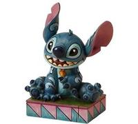 Statuette Disney Lilo & Stitch Traditions Stitch Assis et Souriant