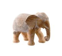 Statuette Eléphant blanc patiné