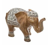 Atmosphera Créateur d'intérieur - Statue Déco en Résine "Eléphant" 11cm Naturel Naturel G