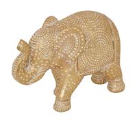 Statuette Éléphant en Résine Gajaj 11cm Doré
