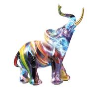 Statuette Éléphant en Résine, Sculpture Décorative de Table, Style Européen