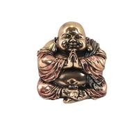 Statuette en polyrésine Bouddha de couleur bronze