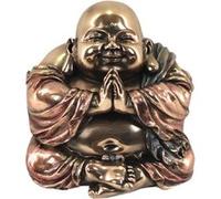 Statuette en polyrésine Bouddha de couleur bronze Doré G