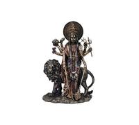 Statuette en polyrésine Durga de couleur bronze