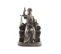 Statuette en polyrésine Justitia Thémis de couleur bronze