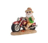 Statuette en résine Lutin sur Moto 24 cm
