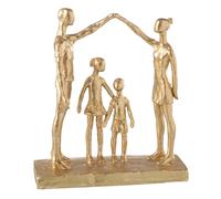 Statuette Famille Jouant Brady 29cm Or