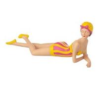 Statuette Femme "Maillot de Bain" 54cm Jaune & Rose Jaune