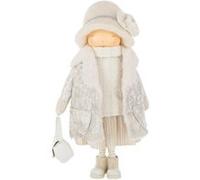 Paris prix Statuette fille tissu - Blanc
