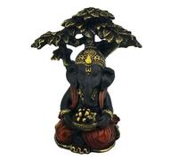 Statuette Ganesh Noir et Or