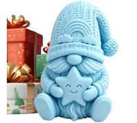 Statuette Gnome De Noël Centre De Table Mignon Imprimé En 3D Saisonnier | Figurine Gnome À Collectionner Idéal Pour Bureau, Bibliothèque, Entrée, Placard, Rebord Fenêtre, Cheminée, Table