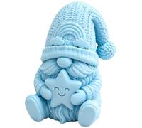 Statuette Gnome De Noël Centre De Table Mignon Imprimé En 3D Saisonnier | Nain De Noël À Collectionner Idéal Pour Bureau, Bibliothèque, Entrée, Placard, Rebord Fenêtre, Cheminée, Table