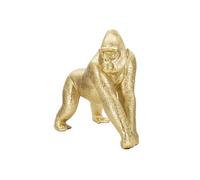 Mauro Ferretti Statuette décorative Gorille Doré en résine 24,3x13,9x22,8 cm