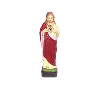 Statuette Jésus Christ Sacré Coeur Rouge