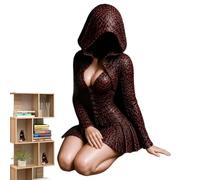 Statuette lisant gothique fantasy sombre Figurine Dame Gothique Sans Visage