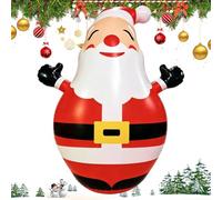 Statuette lumineuse LED gonflable de Noël 150 cm de hauteur | Père Noël gonflable pour pelouse, parc, magasin, porte d'entrée, fête en plein air, cour
