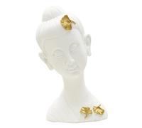 Statuette Mauro Ferretti Buddha-A- Blanc 21,5x16x35 cm