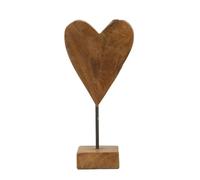 Statuette Mauro Ferretti Cuore Marron 10x10x25 cm