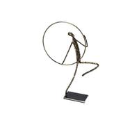 Statuette métal homme cerceau - histoire