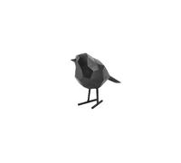 - Statuette oiseau décorative en résine - Noir mat - Origami