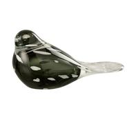 Statuette Oiseau en Verre Gavin 21cm Noir