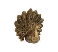 Atmosphera - Statuette Paon Wild Romance - Résine 27 cm - Doré