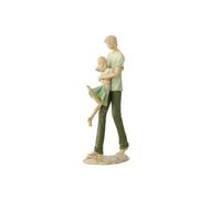 Statuette Père & Fille "Matcha" 35cm Vert