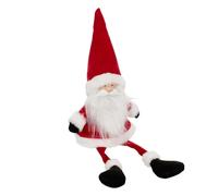Statuette Père Noël Assis 46cm Rouge