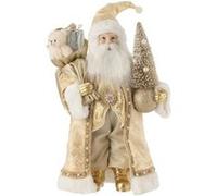 Statuette Père Noël Déco Shimmering 50cm Or
