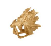 Poisson résine Jil H.22,5cm doré - Atmosphera Créateur d'intérieur