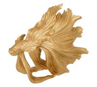 Statuette Poisson en Résine Jil 24cm Doré