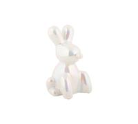 Statuette Present Time Balloon Bunny Blanc 9x15 cm