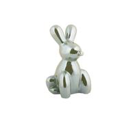 Statuette Present Time Balloon Bunny Large Vert 11,5x20 cm