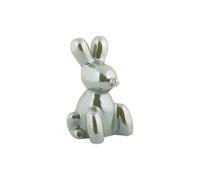 Statuette Present Time Balloon Bunny Vert 9x15 cm