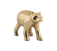 Statuette Present Time Bear Doré 7x10,5 cm