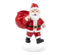 Statuette Résine Père Noël 13cm Design Charmant | Design festif charmant, résine pour robuste, 13cm de hauteur, pour idéal pour bureau et étagère