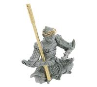 Statuette Roi Singe pour Aquarium, Décoration Paysage Bureau et Table | Pierre Sable et Métal, Style Asiatique , pour Collectionneurs, Usage Intérieur