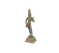 Statuette Shiva en polyrésine de couleur bronze vieilli