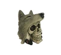 Statuette Skull tête de loup en résine