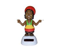 Statuette Solaire décorative Statue Solaire dansante, Plastique, Rastafari