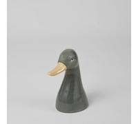 Statuette tête de canard en faïence verte, H25 cm 20.5x25x12cm Vert
