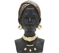 Mauro Ferretti – Figurine décorative Donna Masai – 19 x 18,5 x 30 cm – Noir