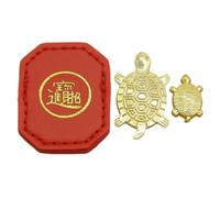 Statuette Tortue Avec Étui En Cuir Petite Richesse Décoration Intérieure