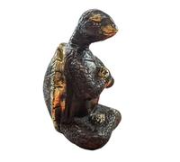 Statuette Tortue Méditation en laiton 11cm Doré