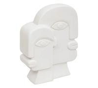 Statuette Visage en Céramique Soleya 26cm Blanc