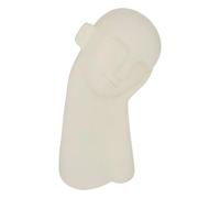 Statuette Visage en Résine Wonj 24cm Blanc
