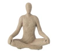 Statuette Yoga en Résine Shawn 31cm Beige