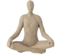 Statuette Yoga en Résine "Shawn" 31cm Beige Beige