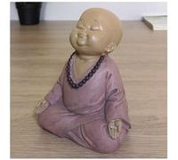 Statuette zen Bouddha 2 - L 11,3 x l 10 x H 13,7 cm G